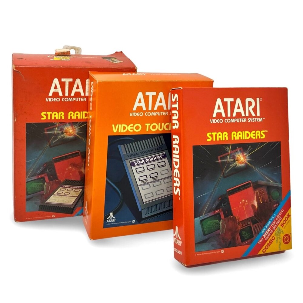 NEW Atari Star Raiders [1982] Game Cartridge and Touch Pad CX2660-1